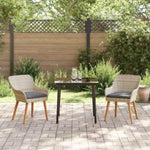 Dining Set Light grey Poly rattan 3261705