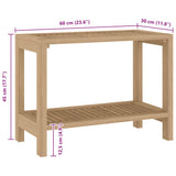Bathroom Side Table 60x30x45 cm Solid Wood Teak 340752