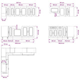 11 Piece Kitchen Cabinet Set "Kalmar" Sonoma Oak Engineered Wood 3314884