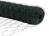 Hexagon Fence Green 1.2 x 10 m PVC 42005352