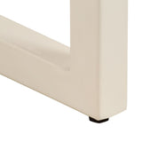 Dining Table 115x55x76 cm Solid Mango Wood and Steel 247333