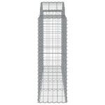 Arched Gabion Basket 200x50x120/140 cm Galvanised Iron 153496