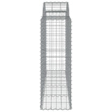 Arched Gabion Basket 200x50x120/140 cm Galvanised Iron 153496