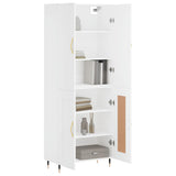 Highboard White 69,5x34x180 cm Engineered Wood 3195771