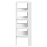 ZNTS Shoe Rack White 61x32x87.5 cm Engineered Wood 859851