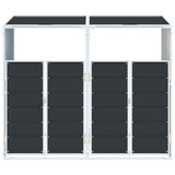 Wheelie Bin Storage for Double Bins Anthracite 144x81x113 cm Steel 4006177