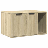 Cat Litter Box Enclosure Sonoma Oak 80x50x45 cm Engineered Wood 857735