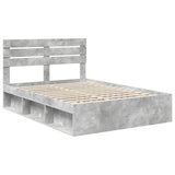 Bed Frame with Headboard Concerte 160 x 200 cm Solid Pine Wood 3411394