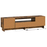 LED TV Cabinet Smoked Oak Engineered Wood 896030