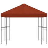 Gazebo 3 x 3 m Terracotta Polyester and Steel 190 gsm 900328
