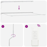 Awning Frame White 600 x 350 cm Aluminium 313218