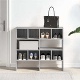 Shoe Racks 2 pcs Stackable Grey Sonoma 89.5x30x40 cm 858850