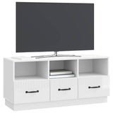 TV Cabinet High Gloss White 102 x 34.5 x 47 cm Engineered Wood 895369