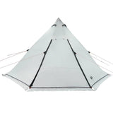 Family Tent Tipi 8-Person White Blackout Fabric Waterproof 4009448