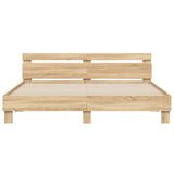 Bed Frame with LED without Mattress Sonoma Oak 200x200 cm 3207520
