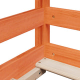 High Sleeper Bed without Mattress Wax Brown 75x190 cm Small Single Solid Wood Pine 3282103