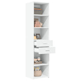 Highboard White 45x42.5x185 cm Engineered Wood 3281448
