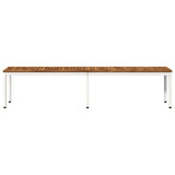 Garden Bench 201 x 35 x 45 cm Solid Acacia Wood Rectangular 901302