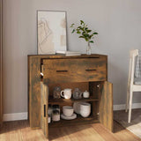 Sideboard Smoked Oak 80x33x70 cm Engineered Wood 816573