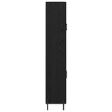 Highboard 2 pcs Black Oak Engineered Wood 3416060