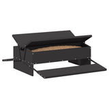 Chicken Treadle Feeder Black 75 x 53 x 20.5 cm 874675