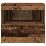 ZNTS Bedside Cabinet with LED Lights Old Wood 50x40x45 cm 862180