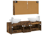 Bathroom Furniture Set 4 pcs Smoked Oak 3406987