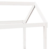 Day Bed with Roof without Mattress White 80x200 cm Solid Wood 3282238