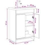 Bathroom Furniture Set Artisan Oak 61 x 40 x 84.5 cm 3404281
