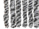 Fly Curtain Grey and Black and White 90x200 cm Chenille 377334