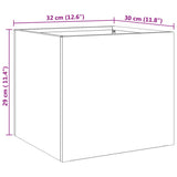 Planter Silver 32x30x29 cm Stainless Steel 841543