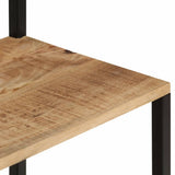 Coat Rack with Shoe Storage 68x30x182 cm Solid Rough Mango Wood 372737