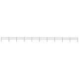 Garden Fence Steel Sturdy Rectangular Modern 277602