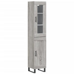 Highboard Grey Sonoma 34.5x34x180 cm Engineered Wood 3199519