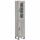 Highboard Grey Sonoma 34.5x34x180 cm Engineered Wood 3199519