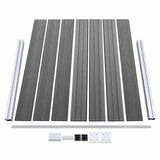 Fence Panel Set WPC 872x146 cm Grey 3070458