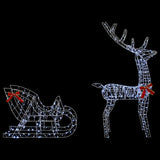 Reindeer Pull Sleigh LOVIISA 450 LEDs Cold White 42049666