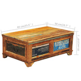 Coffee Table Multicolour Reclaimed wood Medium Rectangular 241092