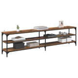 TV Cabinet Old Wood 200 x 30 x 50 cm Engineered Wood and Iron 881291