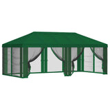Gazebo Cover with Sidewalls 6 x 3 m Green Polyester 190 900414