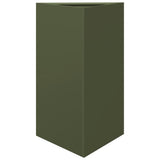 Garden Planter Olive Green Triangular 50x43x75 cm Steel 851177