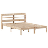 Bed Frame without Mattress 140x190 cm Solid Wood Pine 3306533