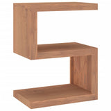 ZNTS Side Table 45x30x60 cm Solid Wood Teak 340749