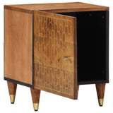 ZNTS Bedside Cabinet 40x33x46 cm Solid Wood Mango 358280