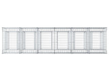 Gabion Raised Bed 3 pcs Silver 3422227