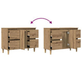 Sink Cabinet Artisan Oak 80x33x60 cm Engineered Wood 857127