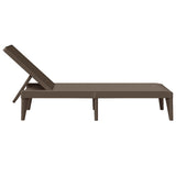 Sun Lounger Brown 186x60x29 cm PP 364217