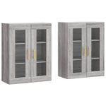 Wall Mounted Cabinets 2 pcs Grey Sonoma Engineered Wood 3197935
