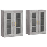 Wall Mounted Cabinets 2 pcs Grey Sonoma Engineered Wood 3197935