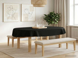 Table Cloth 5 pcs Oval Dark Grey 130 x 180 cm 42040506